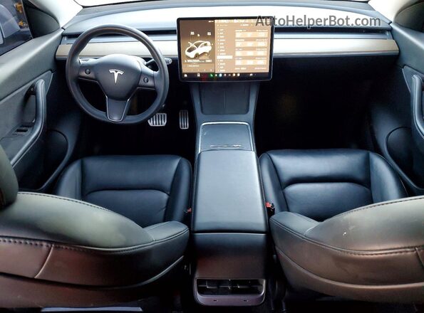 7SAYGDEF7NF494758 2022 TESLA MODEL White წინა პანელის ხედი
