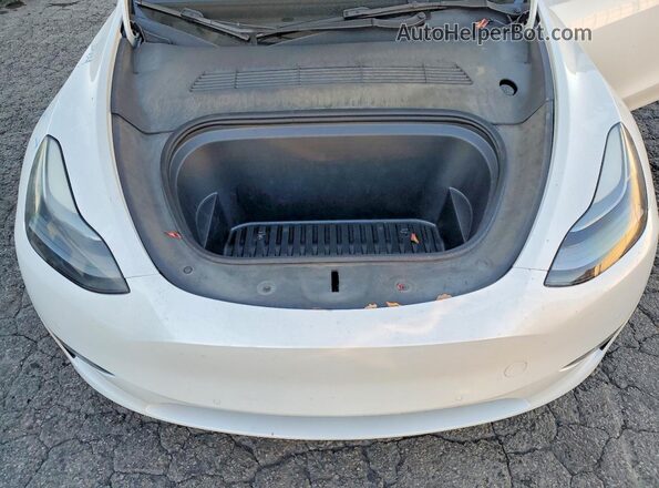 7SAYGDEF7NF494758 2022 TESLA MODEL White ძრავის განყოფილების ხედი