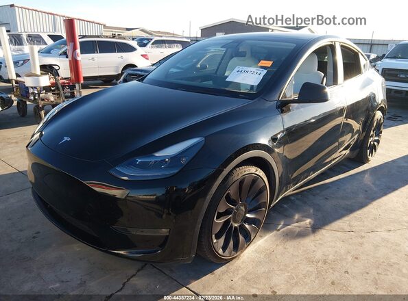 7SAYGDEF9NF313627 2022 TESLA MODEL Y Black Front left