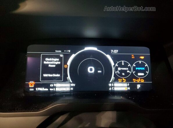 7SVAAABA0RX045057 2024 TOYOTA LIMITED Red Instrument cluster view