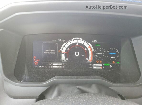7SVAAABA5PX009913 2023 TOYOTA SEQUOIA Белый Вид щитка приборов