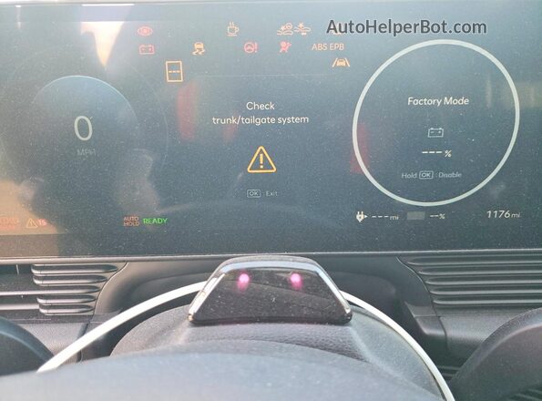 7YAKN4DA1SY040136 2025 HYUNDAI IONIQ White Вид щитка приладів