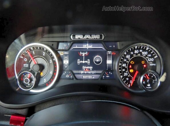 3C6UR5FL4NG280814 2022 RAM 2500 Red Вид щитка приладів