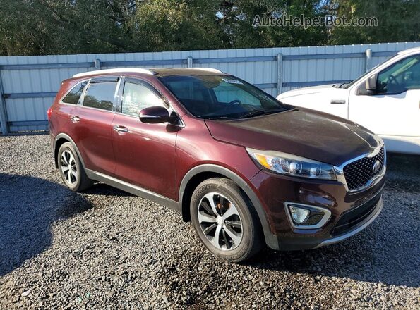 5XYPH4A53JG385610 2018 KIA SORENTO Maroon 
