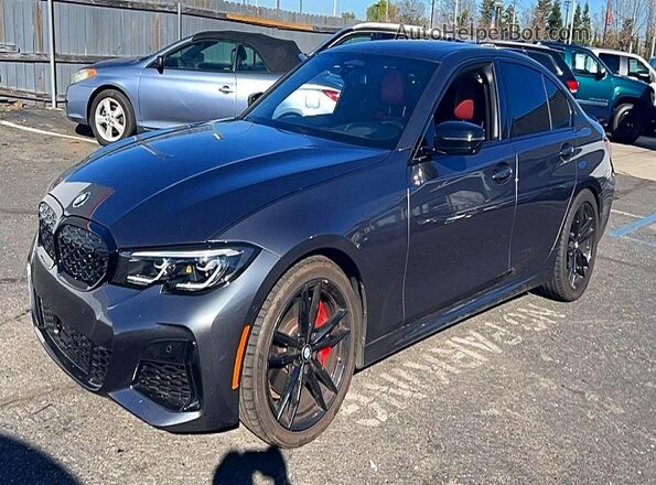 3MW5U7J03N8C59030 2022 BMW M3 Угольный Задняя правая четверть