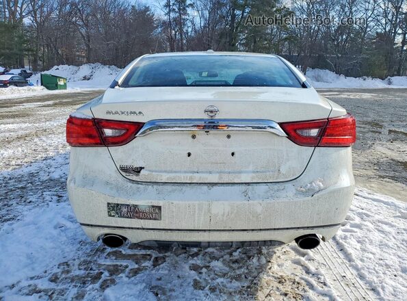 1N4AA6AP8JC366293 2018 NISSAN MAXIMA White Widok wnętrza z przodu