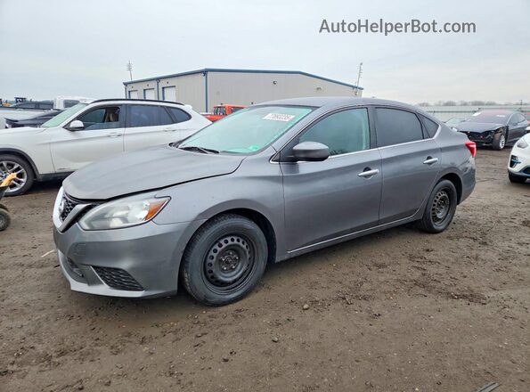 3N1AB7AP6KY354877 2019 NISSAN SENTRA Gray 