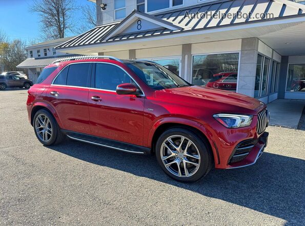 4JGFB6BB0MA450099 2021 MERCEDES-BENZ GLE Red Задня ліва чверть