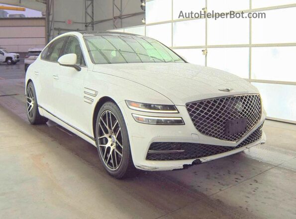 KMTGB4SC2NU092298 2022 GENESIS G80 White Tył prawy