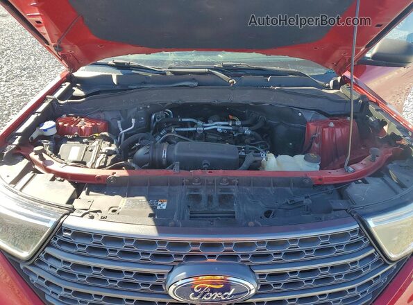 1FMSK7DH1MGA37787 2021 FORD FORD EXPLORER Red VIN კოდის სტიკერის ხედი