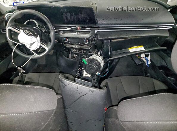 KMHLS4DG7SU988021 2025 HYUNDAI ELANTRA White Instrument cluster view