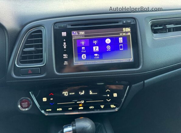 3CZRU5H55HM709616 2017 HONDA HR-V Green Widok naklejki z numerem VIN