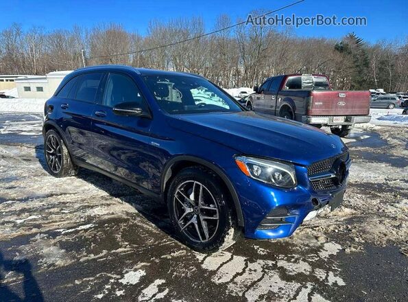 WDC0G6EB2JV025490 2018 MERCEDES-BENZ GLC-CLASS Blue Вид спереду