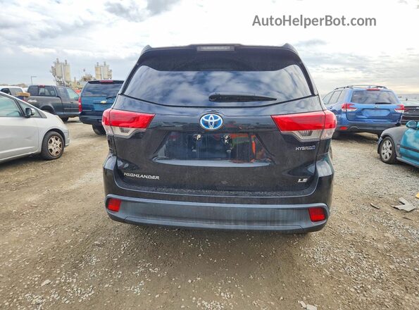5TDBGRFH6KS075727 2019 TOYOTA HIGHLANDER HYBRID Черный 