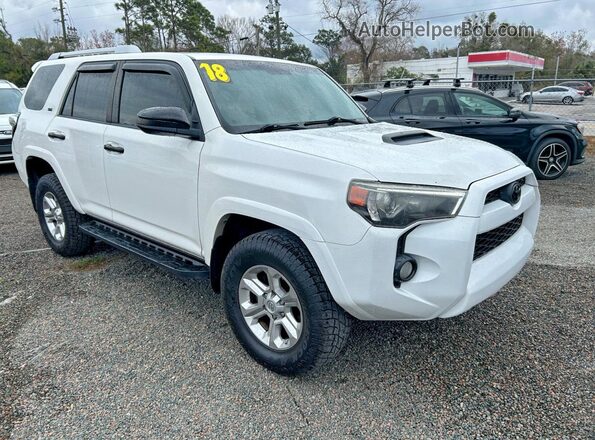 JTEBU5JR1J5557314 2018 TOYOTA 4RUNNER White 