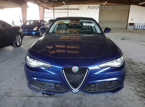 ZARFAEEN3H7530089 2017 ALFA ROMEO GIULIA Blue Widok z tyłu