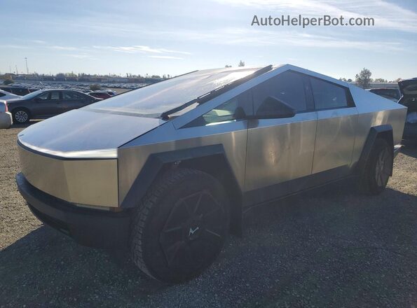 7G2CEGEC3SA076420 2025 TESLA CYBERTRUCK Silver Հետևի ձախ