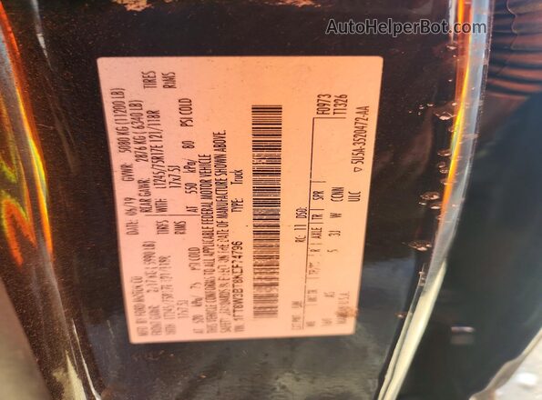 1FT8W3BT8KEF74796 2019 FORD F350 Черный 
