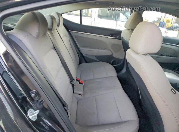 5NPD84LF3KH471664 2019 HYUNDAI ELANTRA Black Widok wnętrza z tyłu