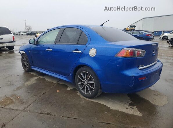 JA32U2FU7HU011390 2017 MITSUBISHI LANCER Синий Задняя левая четверть