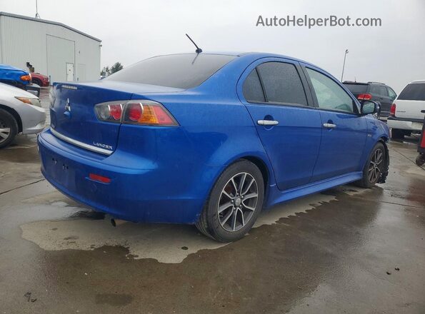 JA32U2FU7HU011390 2017 MITSUBISHI LANCER Синий Задняя правая четверть