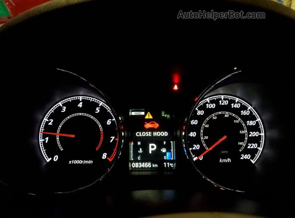 JA4AJ4AW0LU603372 2020 MITSUBISHI RVR Red Instrument cluster view