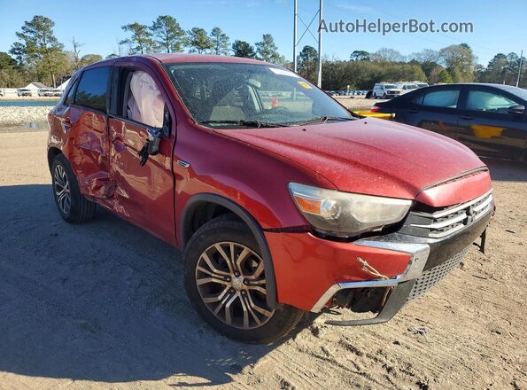 JA4AP3AU2JZ006859 2018 MITSUBISHI OUTLANDER Красный Передняя правая четверть