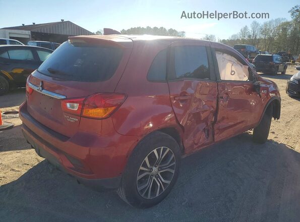 JA4AP3AU2JZ006859 2018 MITSUBISHI OUTLANDER Красный Задняя правая четверть