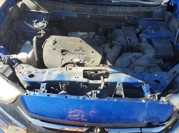 JA4AP3AU4KU030305 2019 MITSUBISHI OUTLANDER Blue 