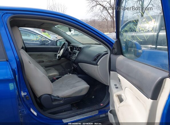 JA4AP3AU6HZ038370 2017 MITSUBISHI OUTLANDER SPORT Blue Widok wnętrza z przodu