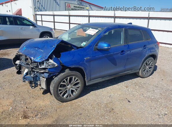 JA4AP3AUXHZ045600 2017 MITSUBISHI OUTLANDER SPORT Синий Передняя левая четверть
