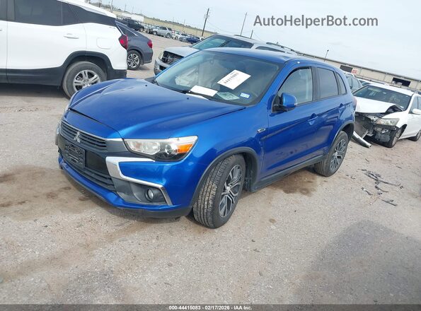 JA4AP3AW3GZ057295 2016 MITSUBISHI OUTLANDER SPORT Blue Առջևի ձախ երեք քառորդ տեսարան