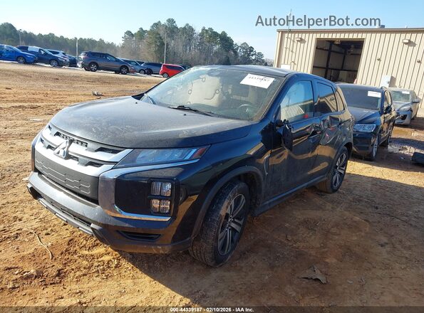 JA4APVAU2MU011623 2021 MITSUBISHI OUTLANDER SPORT Black Առջևի ձախ երեք քառորդ տեսարան