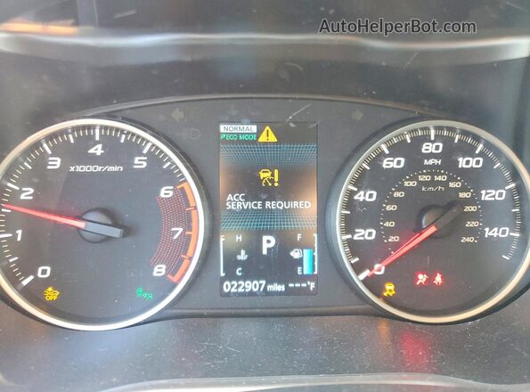 JA4ATWAA2SZ004257 2025 MITSUBISHI ECLIPSE Red Vista del cuadro de instrumentos