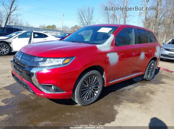 JA4J2VA77MZ000581 2021 MITSUBISHI OUTLANDER PHEV Red წინა მარცხენა ხედი სამი მეოთხედიდან
