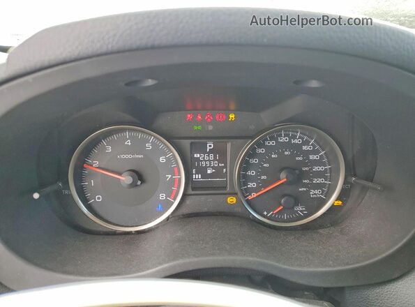 JF1GPAA64GH253990 2016 SUBARU IMPREZA Серебряный Вид щитка приборов