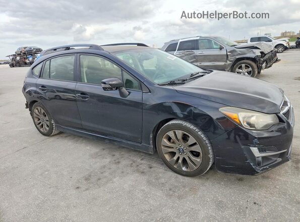 JF1GPAS60G8258392 2016 SUBARU IMPREZA Черный Передняя правая четверть
