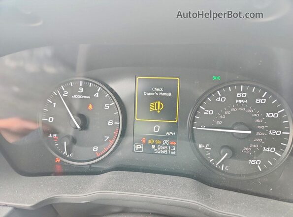JF1GUABC3R8398843 2024 SUBARU IMPREZA Gray Вид щитка приладів