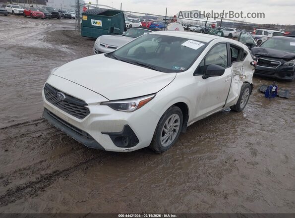JF1GUABC4R8856647 2024 SUBARU IMPREZA White Առջևի ձախ երեք քառորդ տեսարան