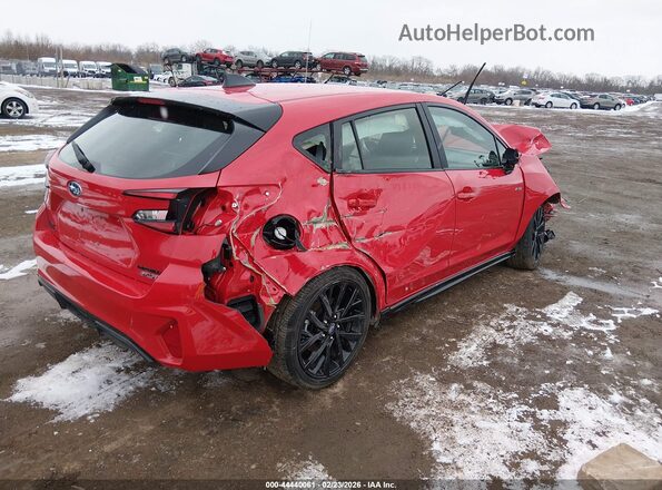 JF1GUHJC3T8203406 2026 SUBARU IMPREZA Red უკანა მარჯვენა