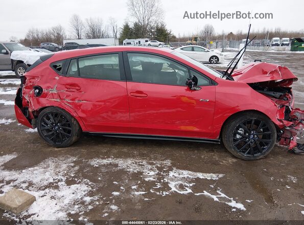 JF1GUHJC3T8203406 2026 SUBARU IMPREZA Red უკანა სალონის ხედი