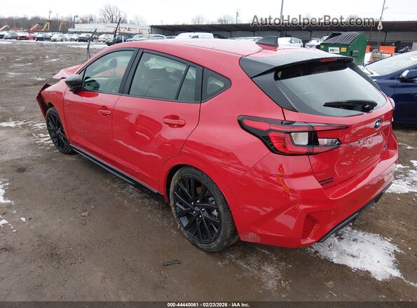 JF1GUHJC3T8203406 2026 SUBARU IMPREZA Red უკანა მარცხენა