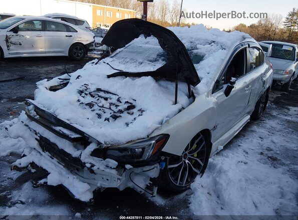 JF1VA2E6XM9802252 2021 SUBARU WRX STI White წინა მარცხენა ხედი სამი მეოთხედიდან