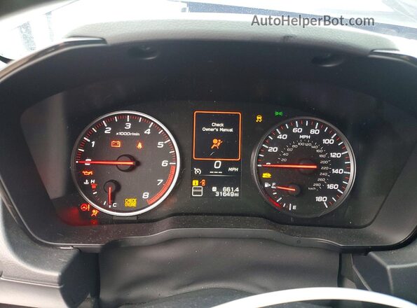 JF1VBAA63P9815104 2023 SUBARU WRX Black Вид щитка приладів