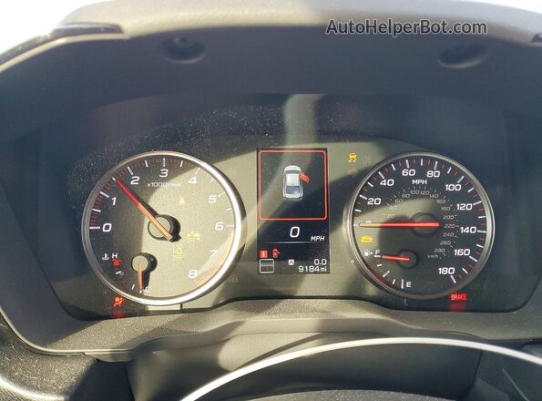 JF1VBAB60R9801212 2024 SUBARU WRX Silver Vista del cuadro de instrumentos