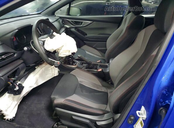 JF1VBAB64R9814920 2024 SUBARU WRX Blue Вид салону спереду