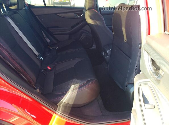 JF1VBAF61P9824148 2023 SUBARU WRX Red უკანა სავარძლების ხედი