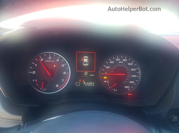 JF1VBAF61P9824148 2023 SUBARU WRX Red ხელსაწყოთა პანელის ხედი