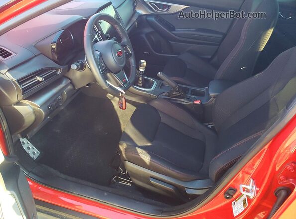 JF1VBAF61P9824148 2023 SUBARU WRX Red წინა სალონის ხედი