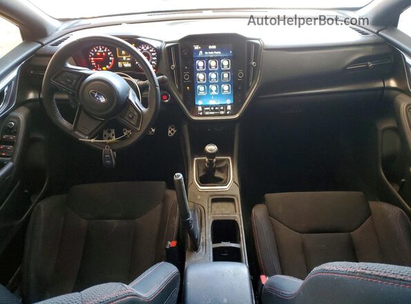 JF1VBAF66P9800007 2023 SUBARU WRX Blue Առջևի վահանակի տեսք